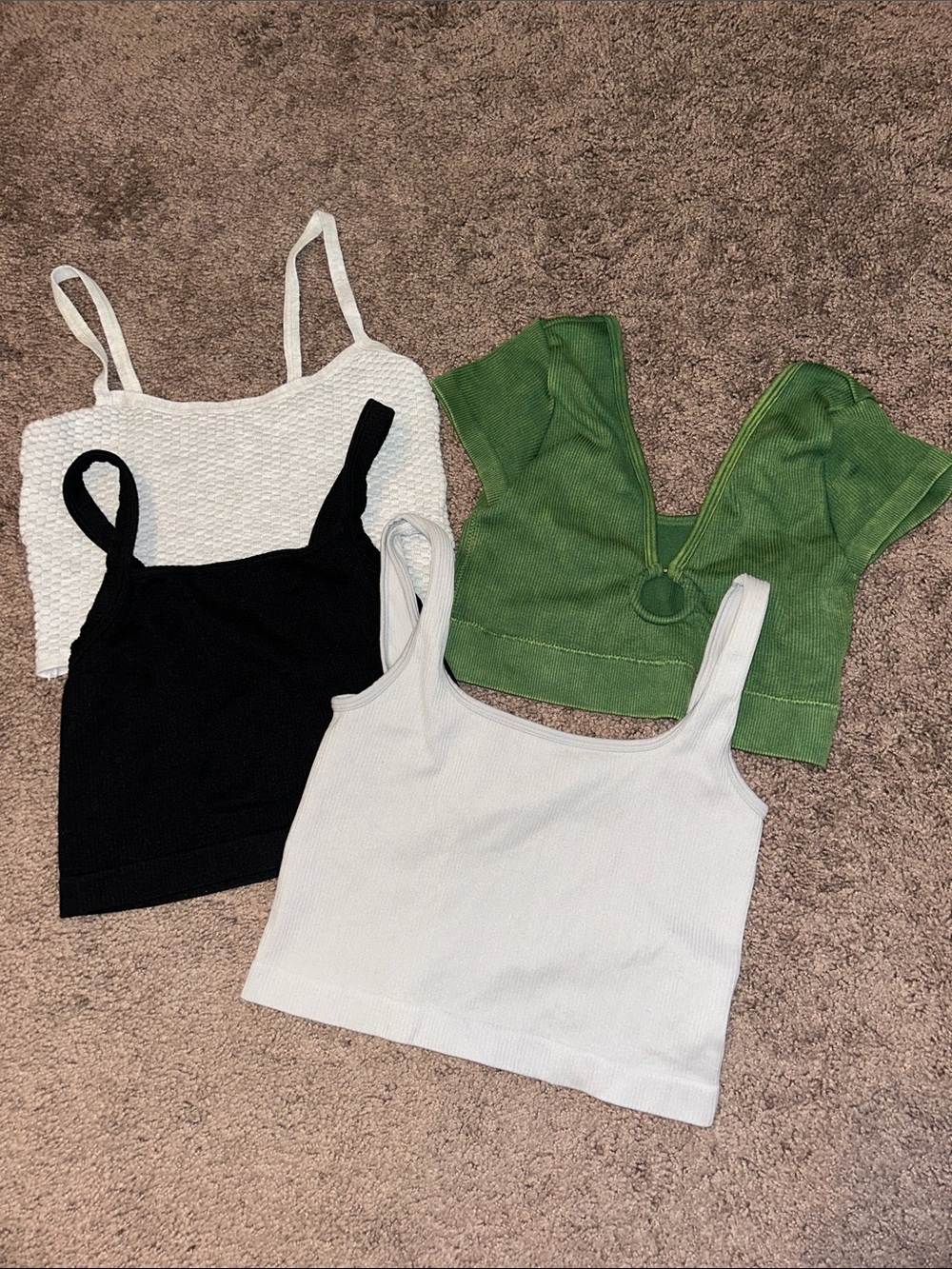 Size small lounge crop bralette bundle!